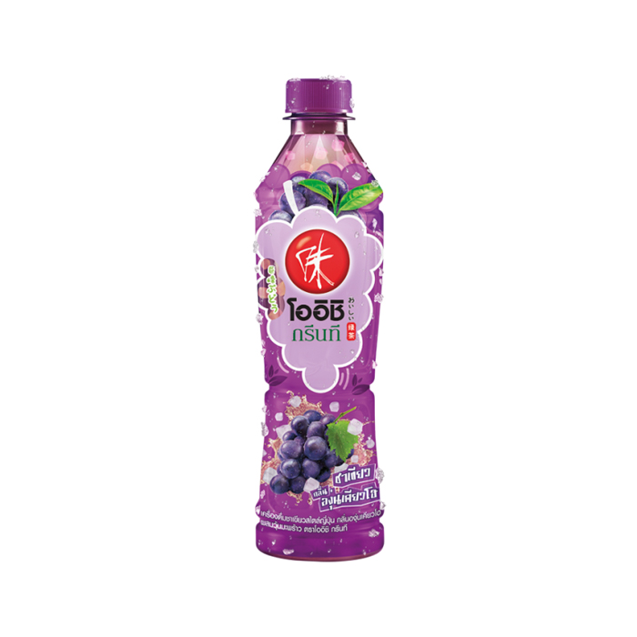 태국식품 오이시그린티 포도 380ml