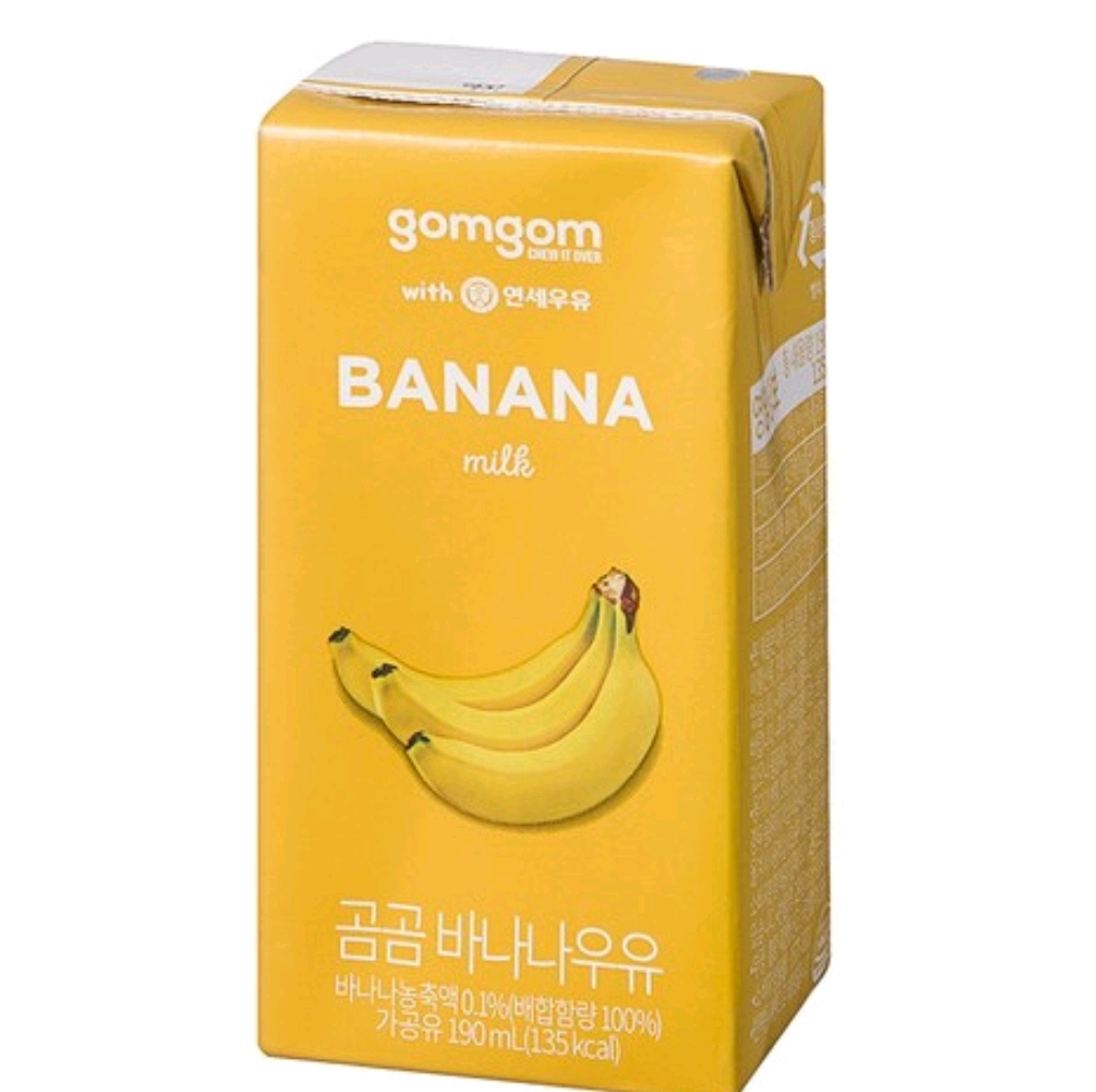 Real banana 바나나 우유 개당 용량 × 수량: 190ml × 24개