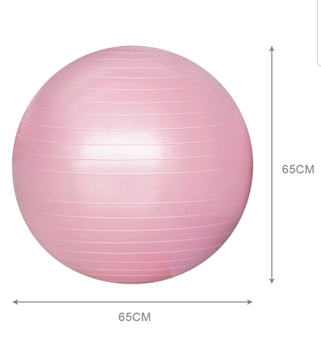 Gym ball 65cm pink